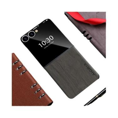 Imagem de Capa De Couro Com Padrão De Bambu Para Samsung Galaxy Z Flip 7 6 5 4 3