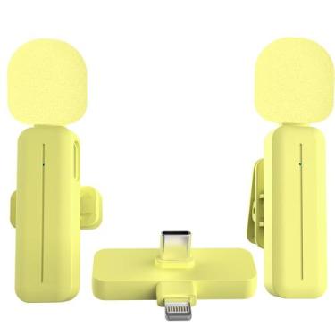 Imagem de Pacote com 2 microfones de lapela sem fio Mini Lavalier para iPhone - 
