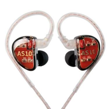 Imagem de Earbuds KZ AS10 Monitores Fones de ouvido com 5 drivers - EZ EAR