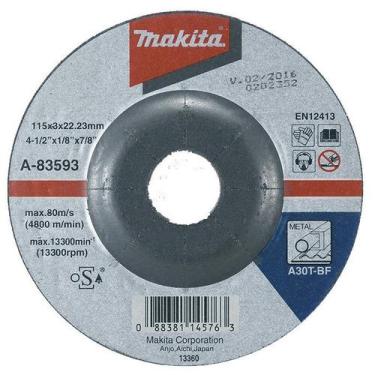 Imagem de Disco de Corte/Desbaste para Aço 115mm Makita A-83593 - 10 Unidades