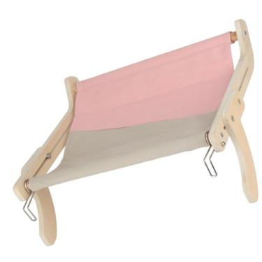 Imagem de Zhjvihx Rede de Gatos, Canteiro de Gato de Economia de Espaço, Capacidade de Carga Forte Capacidade de Rolamento de Linho de Algodão Quadro de Madeira Grande para Janela (Um tamanho)