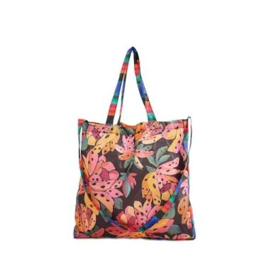 Imagem de Bolsa Farm Me Leva Flor de Banana Preto