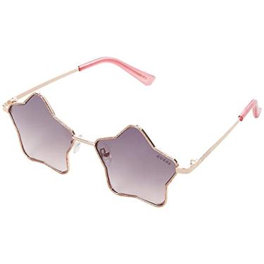 Imagem de GUESS Factory Óculos de Sol Femininos Infantis Star, Ouro rosa brilhante, One Size