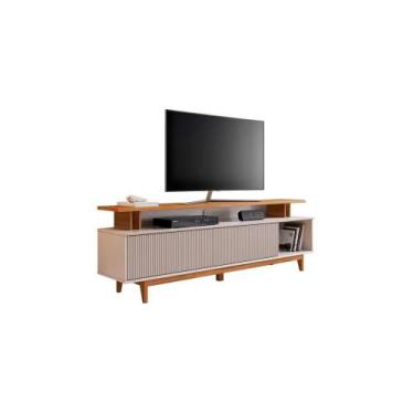 Imagem de Rack Notável Bancada NT1385 2 Portas - NOTAVEL, Off White e Freijó Tre