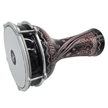 Imagem de Zaza Percussion 16'' Comprimento Alumínio Darbuka, 8" Afinável Pele Sintética Turco Doumbek Tambor (Cobre - Gravar)