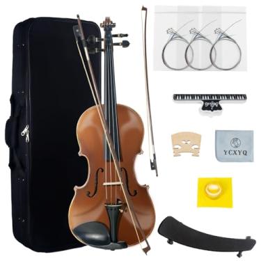 Imagem de YCXYQ 38 cm - Viola pura feita à mão viola profissional soberbamente padrão completo bordo ébano fingerboard acessórios de alta qualidade adequados para iniciantes adultos artistas profissionais