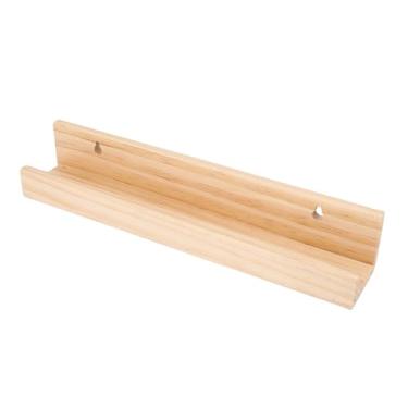 Imagem de RiToEasysports Montagem de Parede de Registro de Vinil, Exibição de Estilo de Galeria Em ângulo, Prateleira de Madeira de Pinheiro Com Hardware, Solução de Parede de Economia de Espaço, Aplicação de