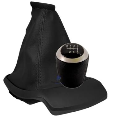 Imagem de Coifa de Câmbio + Manopla Onix Prisma Joy/Joy Plus 2020 2021 Base Preta 6 Marcha (Preto Com Aro Grafite)