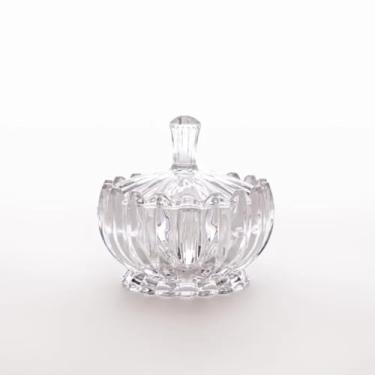 Imagem de Bomboniere em Vidro Transparente 17 x 16 cm – Ideal para Armazenamento