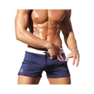 Imagem de Calções de Banho Masculinos Sexy - Cintura Baixa - Marca Aqux, BR-M, A