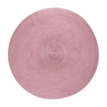 Imagem de Jogo Americano Avulso Serenity Rosa Vintage 38cm - Copa&Cia