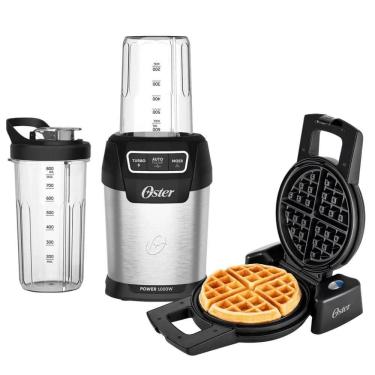 Imagem de Kit Blender Ultra Power e Máquina de Waffle Oster 220V