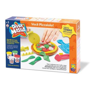 Imagem de Massa de Modelar Divertoys Você Pizzaiolo com Acessórios