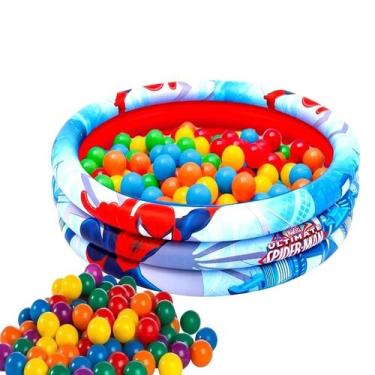 Imagem de Piscina Banheira Inflável Homem Aranha 130 Litros Infantil Criança Men