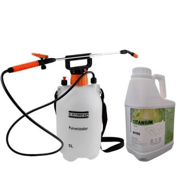 Imagem de Pulverizador Manual 5l + Fertilizante Nitro Foliar Frutas Verduras 5l 