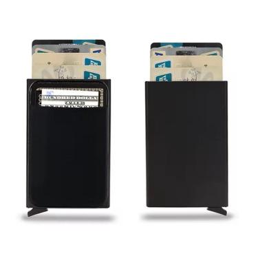 Imagem de Carteira RFID Porta-cartão E Dinheiro Metal Alta Qualidade-Masculino