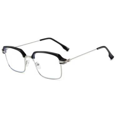 Imagem de Óculos Feminino Masculino Armação Sem Grau Proteção filtro Luz Azul Gamer Leitura Descanso Telas