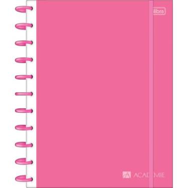 Imagem de Tilibra - Caderno Tilidisco Universitário Connect 10 Matérias Académie Rosa 160 Folhas