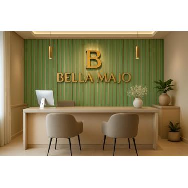 Imagem de Painéis De Placas Ripados Em MDF 45x11 cm Auto Colante Kit Com 20 Peças (Freijo) (verde)