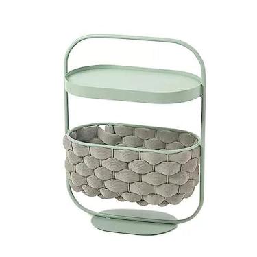 Imagem de Mesa de centro de design simples, mesa de centro de cabeceira, mesa de canto portátil com cesta de armazenamento, também pode ser uma cama de gato, mesa lateral pequena mesa de cabeceira com bandeja