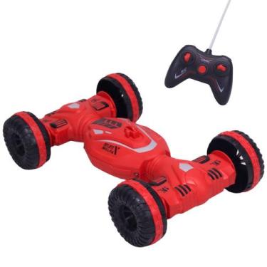 Imagem de Carrinho de Controle Remoto Acrobático Vermelho 360 Castela - CASTELA 