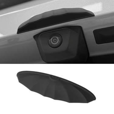 Imagem de Capa de proteção antichuva universal para câmera de visão traseira de carro, adesivo protetor à prova d'água preto para câmeras de reserva de ré