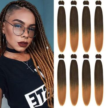 Imagem de Braiding Hair Fairise Ombre pré-esticado, 30 cm, 100 g x 8 pacotes
