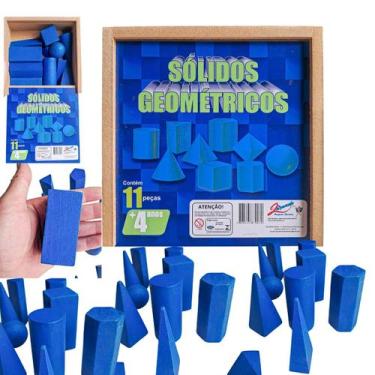 Imagem de Sólidos Geométricos Brinquedo Educativo Para Aprendizado - Zaramela Br