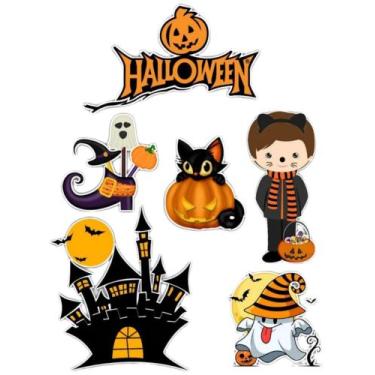 Imagem de Topper Halloween Personalizado  Deixe Seu Bolo Assustador e Divertido!