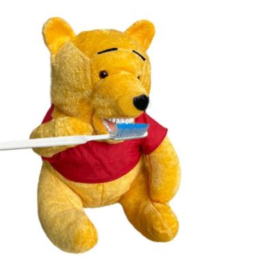 Imagem de Fantoche Odontológico Pelúcia Luxo Com Macro Arcada - Urso