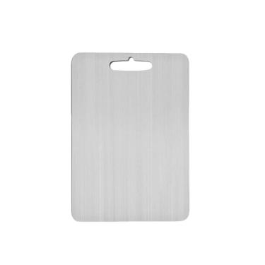 Imagem de Tabua de Carne Corte Cozinha Profissional Aço Inox 36x25cm