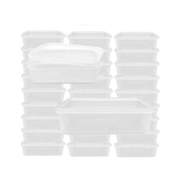 Imagem de Pote Reutilizável Congelados Freezer Microondas 50 Unidades - Brasil P