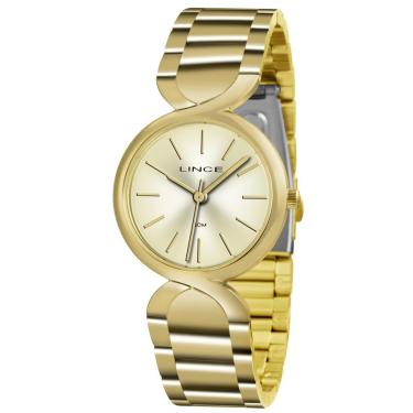 Imagem de Relógio Lince Feminino Ref:Lrgh048l C1kx Bracelete Dourado