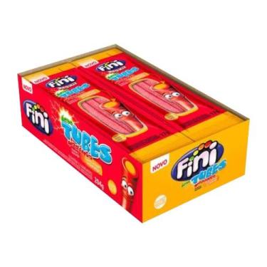 Imagem de Bala de Gelatina Tubes Morango com Laranja - 204g - Fini