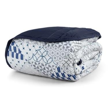 Imagem de Edredom Solteiro Dupla Face Micropercal 200 Fios - Conforto Premium em 1 Peça (FIESTA)