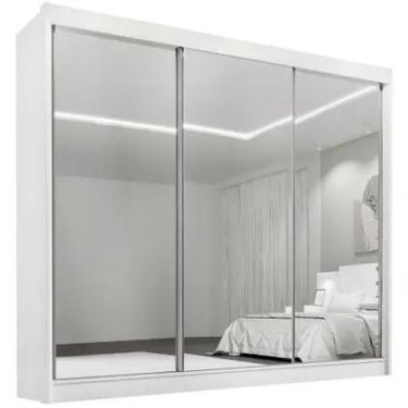 Imagem de Guarda Roupa Dubai Branco 3 Portas 6 Gavetas DDoro D Doro Móveis
