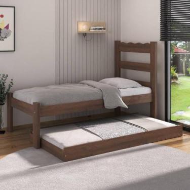 Imagem de Bicama De Madeira Maciça Com Colchão Incluso Multimóveis Cr35258 Imbui