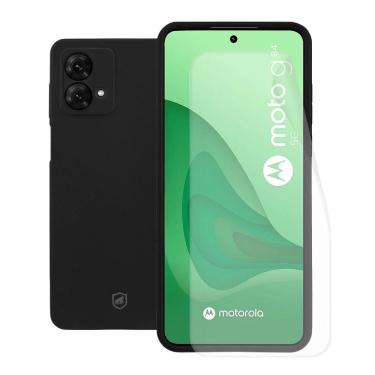 Imagem de Kit Capa Silicon Veloz e Película Hydrogel HD para Motorola Moto G84 5G - Gshield