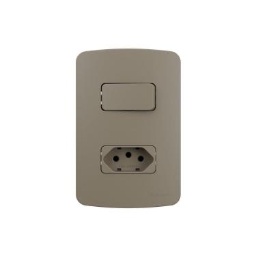 Imagem de Interruptor Simp+Tomada 2P+T 10A Margirius B3Colors Placa4X2