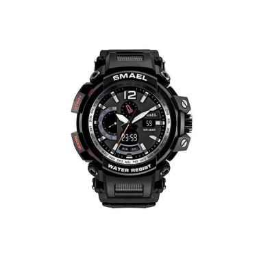 Imagem de Relógio Masculino Luxuoso Digital 1702 à Prova Água Preto