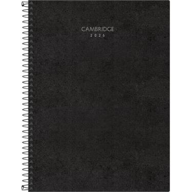 Imagem de Tilibra - Agenda Planner Executivo Espiral 20x27,5cm Cambridge 2026 Preta 80 folhas