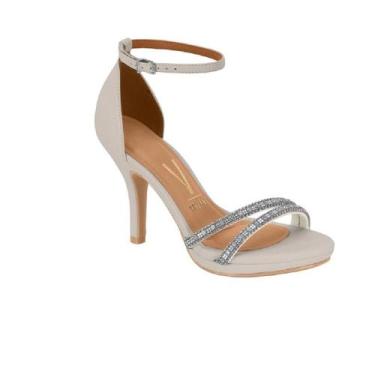 Imagem de Sandalia vizzano salto fino ref 6210.1044.29059 feminino, 38, Cinza