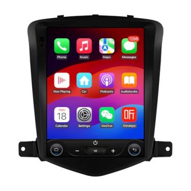 Imagem de Atualização de rádio Android14 Ca r para Chevrolet Cruze J300 2008-2012 0,4 polegadas, tela sensível ao toque IPS de 0,4 polegadas, suporta carplay sem fio/carro Android, controle de volante, WLAN/4G