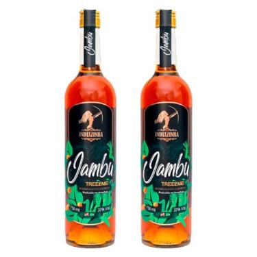 Imagem de WebBar, Cachaça Mista de Jambu Indiazinha 750ml 2 Unidades