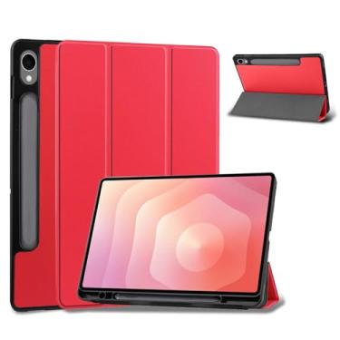 Imagem de Capa para tablet Samsung Galaxy Tab S11 de 11 polegadas, capa de proteção para tablet NOUKAJU com compartimento para caneta, função de suporte, resistente a quedas, antiarranhões, capa de proteção