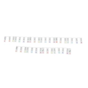 Imagem de Generic Adesivos de Teclas de Piano de Tamanho Completo Com 61 Teclas, Luminosos e Fáceis de Instalar, Adesivos de de Piano Removíveis para Prática (Colorido)