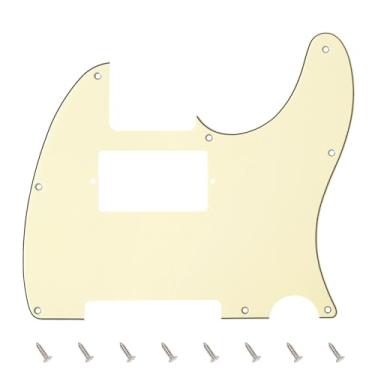 Imagem de Banworks 3 Ply Tele HS/HH Pickguard 8 furos para guitarra elétrica Pickguard placa para USA/Mexican Fender Modern Style Standard Tele Telecaster JT/HB-04 Cream