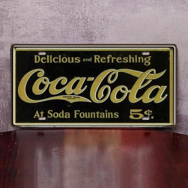 Imagem de Placa de arte de parede de metal retrô, decoração rústica industrial vintage para bar, cozinha, café, decoração de parede de casa exclusiva pronta para pendurar (estilo 5)