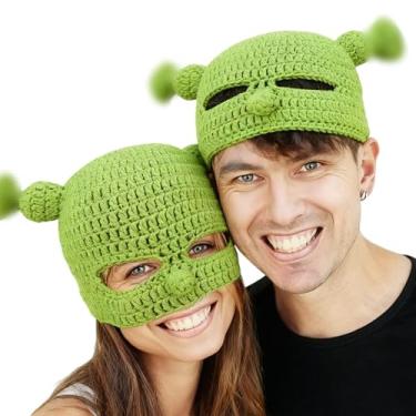Imagem de SecretCastle Monster mask Hats with Ears Green Cosplay Prop Christmas Halloween Cosplay Unisex Caps