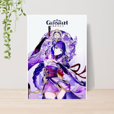 Imagem de Genérico, Quadro Decorativo Jogo Genshin Impact A4 | Placa MDF 015